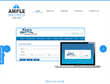 Tablet Screenshot of ampleinfotech.com